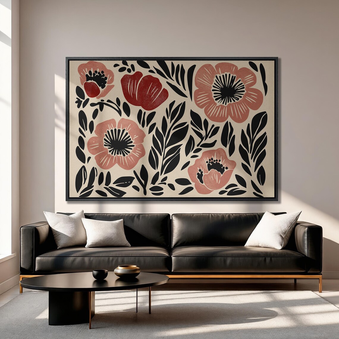 Minimalist Floral Botanical Art Print, Boho Decor - Image 3
