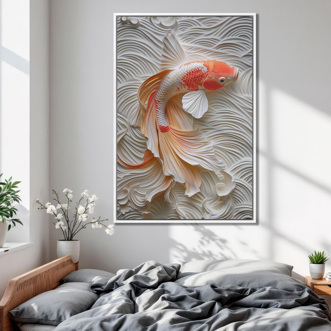 Koi Fish Art Print, Asian-Inspired Wall Decor - Image 5