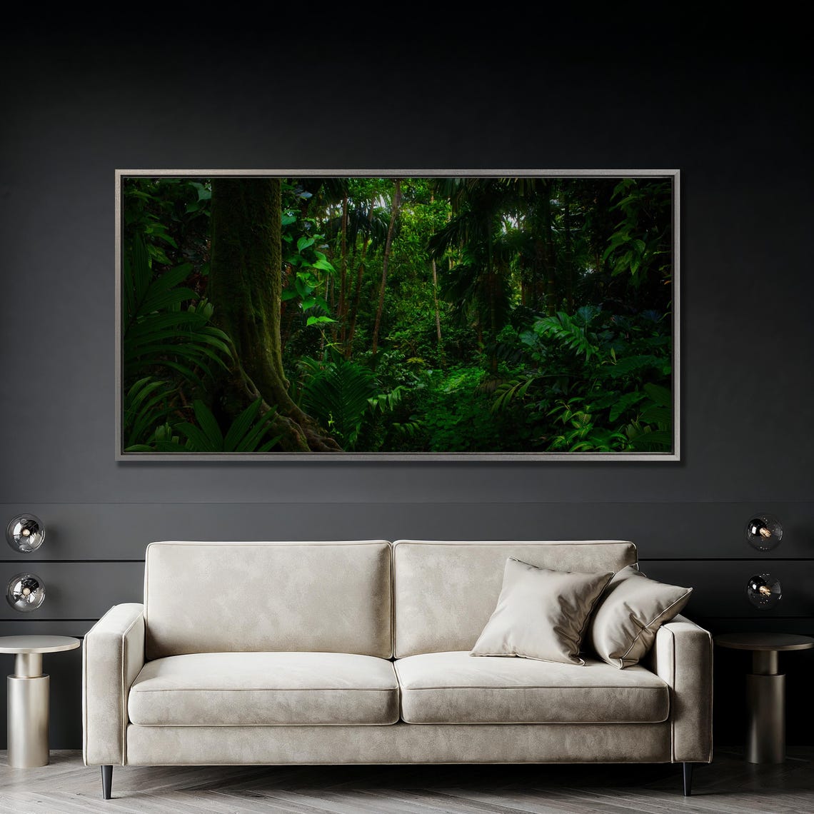 Lush Tropical Rainforest Canopy Wide Panoramic Nature Poster - Image 2