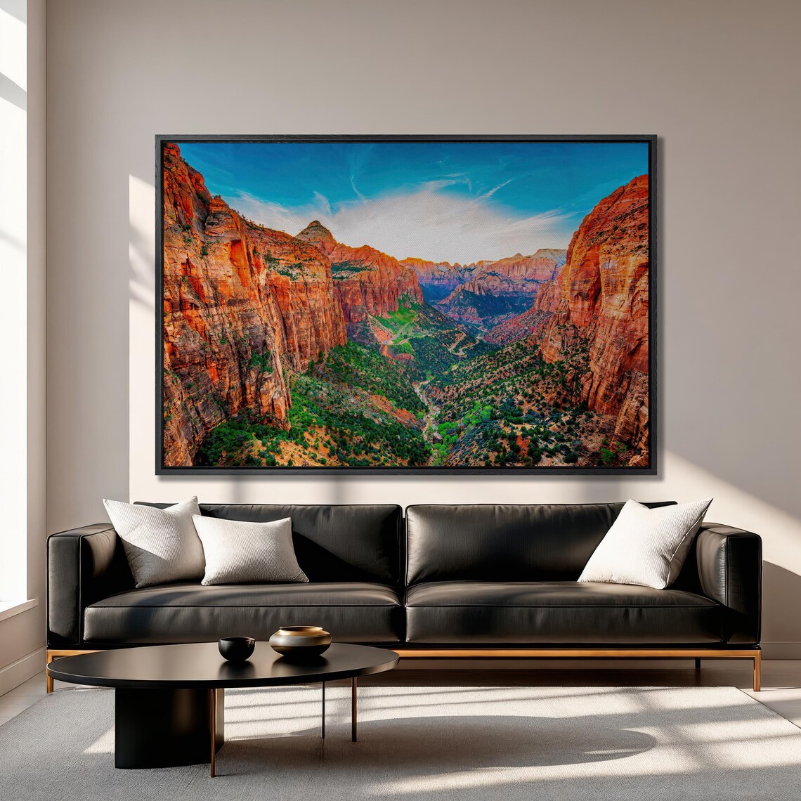 Zion Canyon Panoramic Art Print, Utah National Park - Image 4