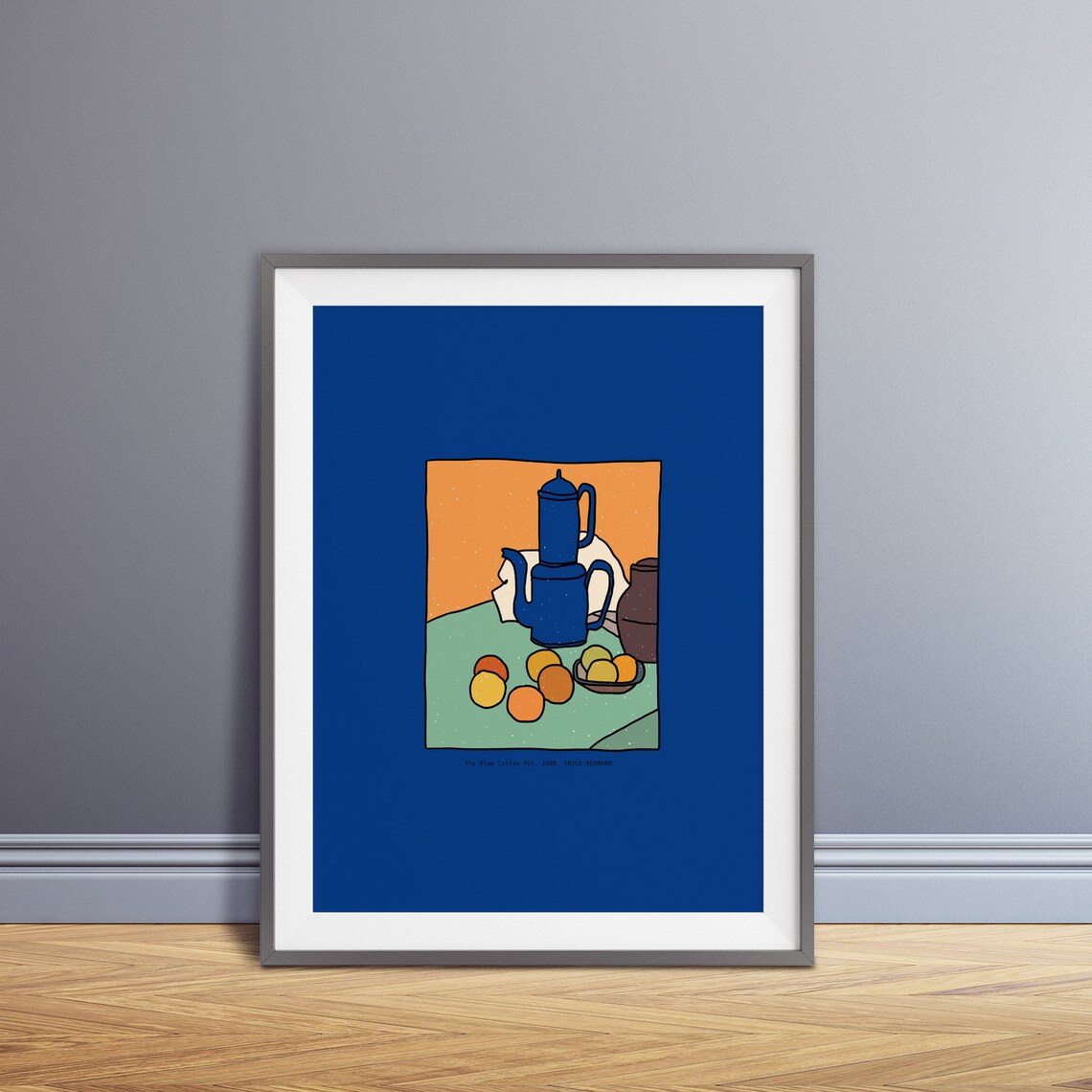 Emile Bernard Painting Art Interior Poster Wall Art Hand Drawing Art Painting The Blue Coffee Pot Decor - Image 3