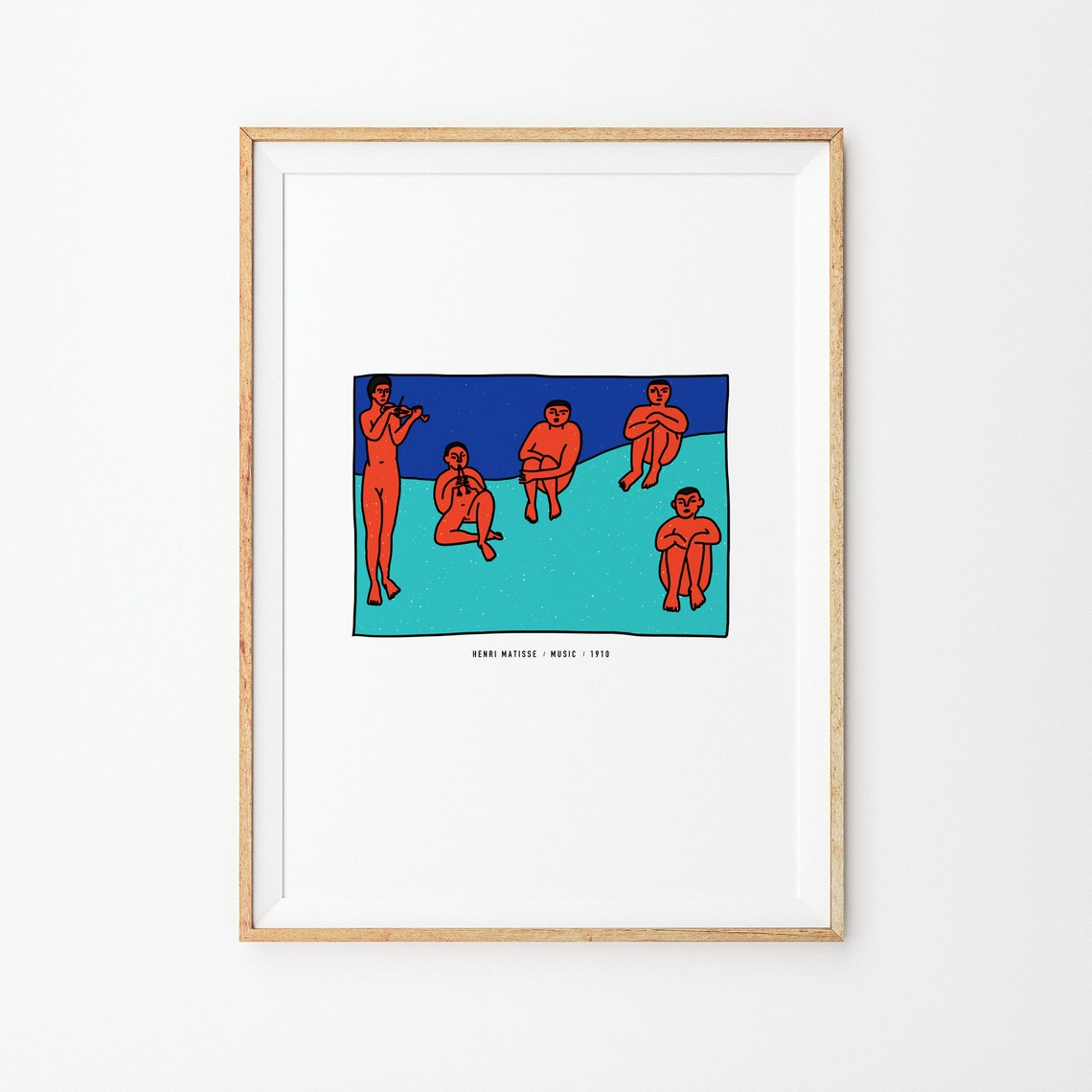 Henri Matisse Painting Art Interior Poster Wall Art Interior Decor Hand Drawing Henri Matisse Music Print