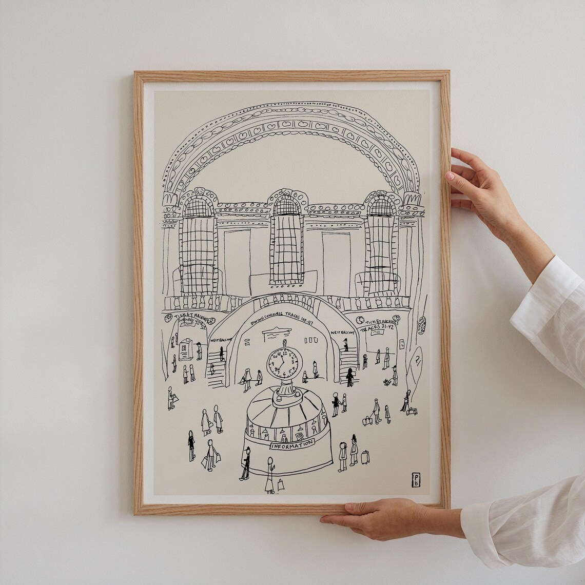 Grand Central Station Minimalist Art Print, New York - Image 3