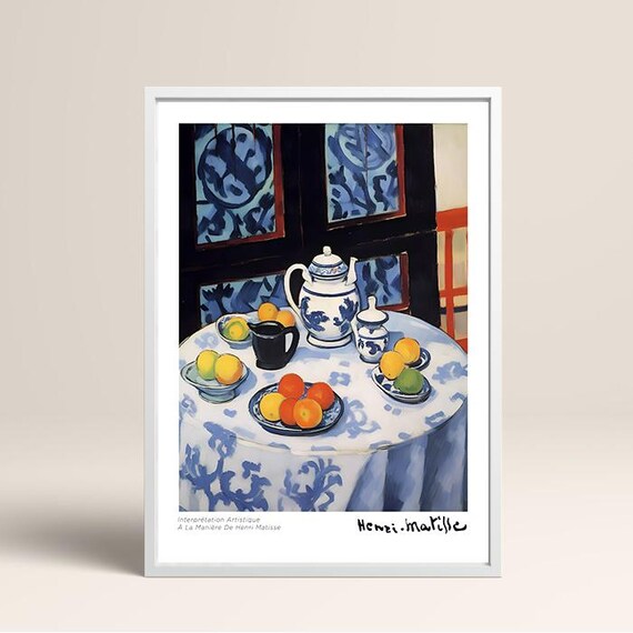 Modern Abstract Henri Matisse Print Famous Gallery Wall Art Print Painting Art Print Floral Wall Print Garden Living Room Art