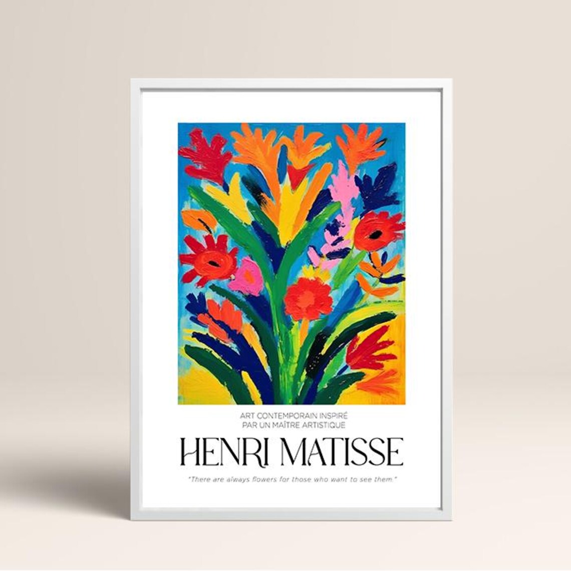 Henri Matisse Fauvist Flower Bouquet Gallery Exhibition Wall Poster - Image 3