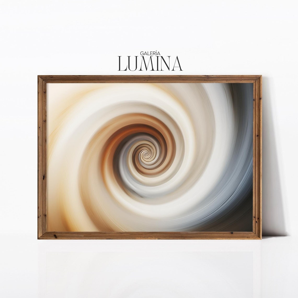 Neutral Spiral Movement Abstract Painting Minimalist Beige And Gray Artwork Modern Wall Art Art Frame Tv Art 839