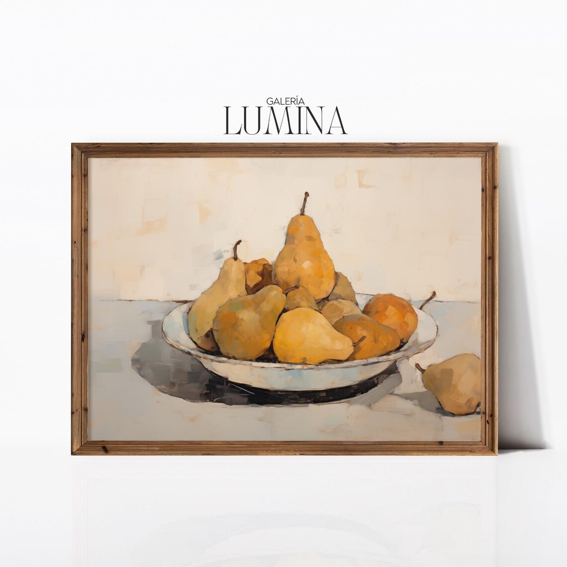 Pears Still Life Painting Fruit Still Life Painting Kitchen Shelf Expressionism Still Life Painting Art Frame Tv Art 585