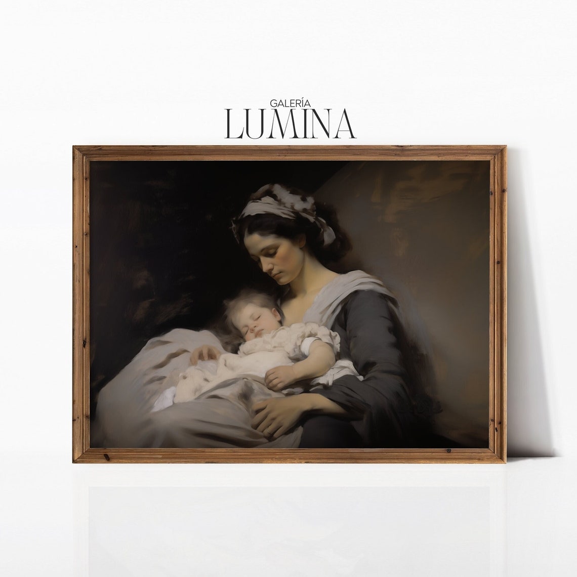 Medieval Mother And Child Painting Antique Religious Art Mother And Baby Print Motherhood Painting Art Frame Tv Art 003
