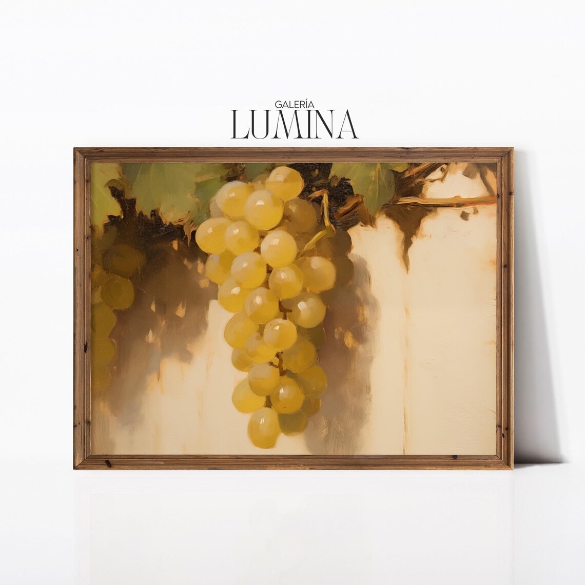 Grapes Still Life Oil Painting Vintage Farmhouse Fruit Print Antique Grapes On Vine Kitchen Wall Art Art Frame Tv Art 689