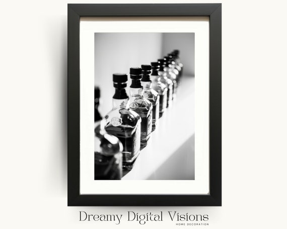 Bar Cart Decor Whisky Poster Bar Cart Art Print Gift For Whisky Lovers Gift For Dad Kitchen Wall Art Fathers Day Gift Art