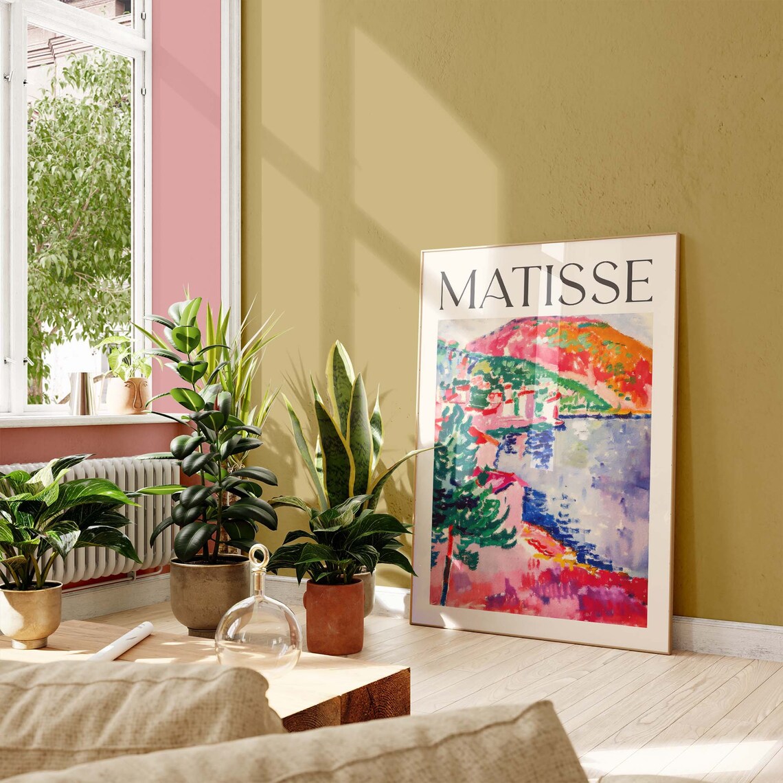 Matisse Style Coastal Village Bay Fauvist Landscape Art Poster - Image 3