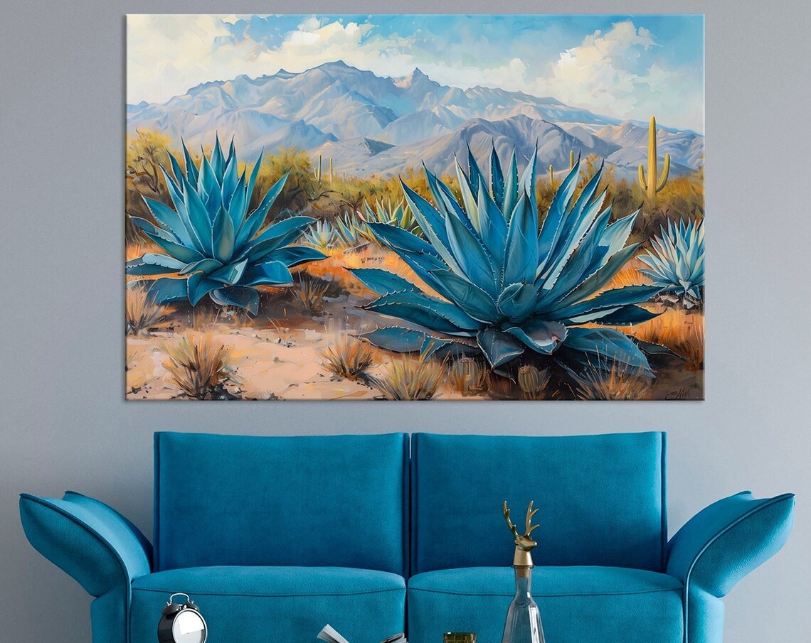 Agave Bushes, Arizona Desert Mexico Art Print