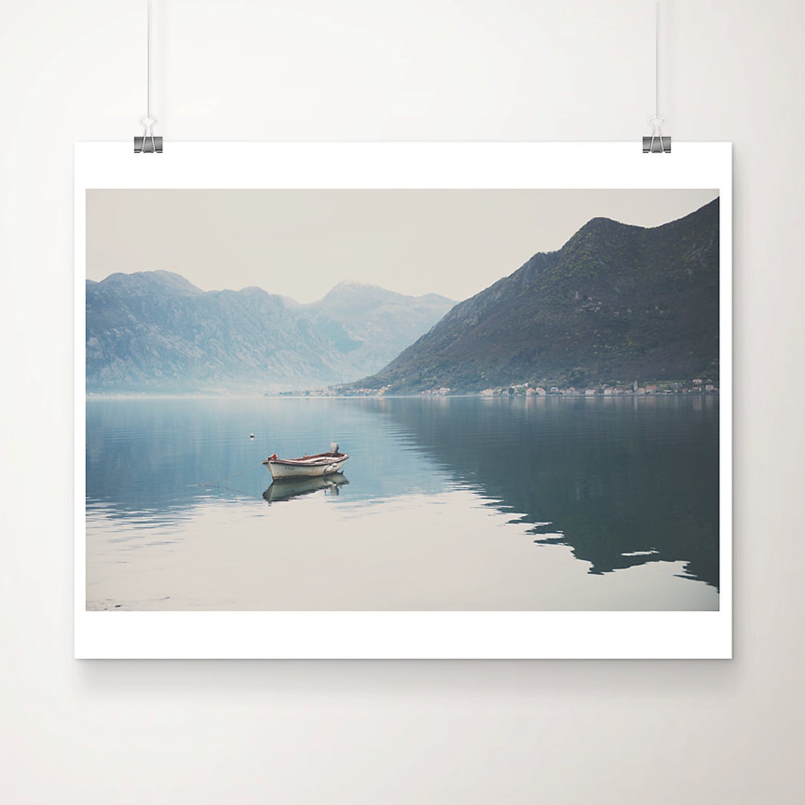 Bay Of Kotor Photograph Montenegro Mountain Print