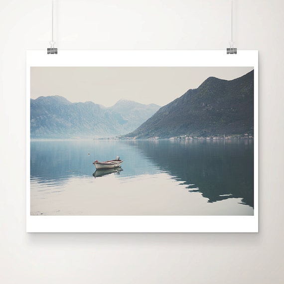 Bay Of Kotor Photograph Montenegro Mountain Print