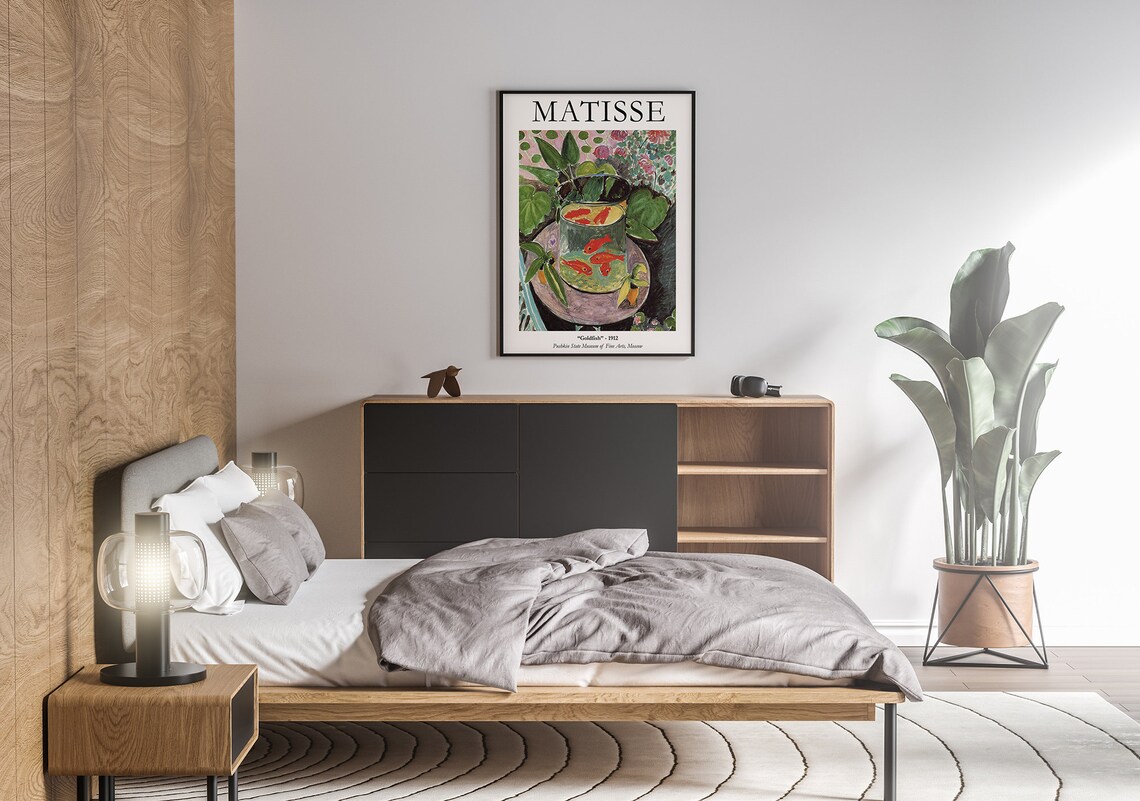 Matisse Goldfish and Woman Beside Water Art Print - Image 5