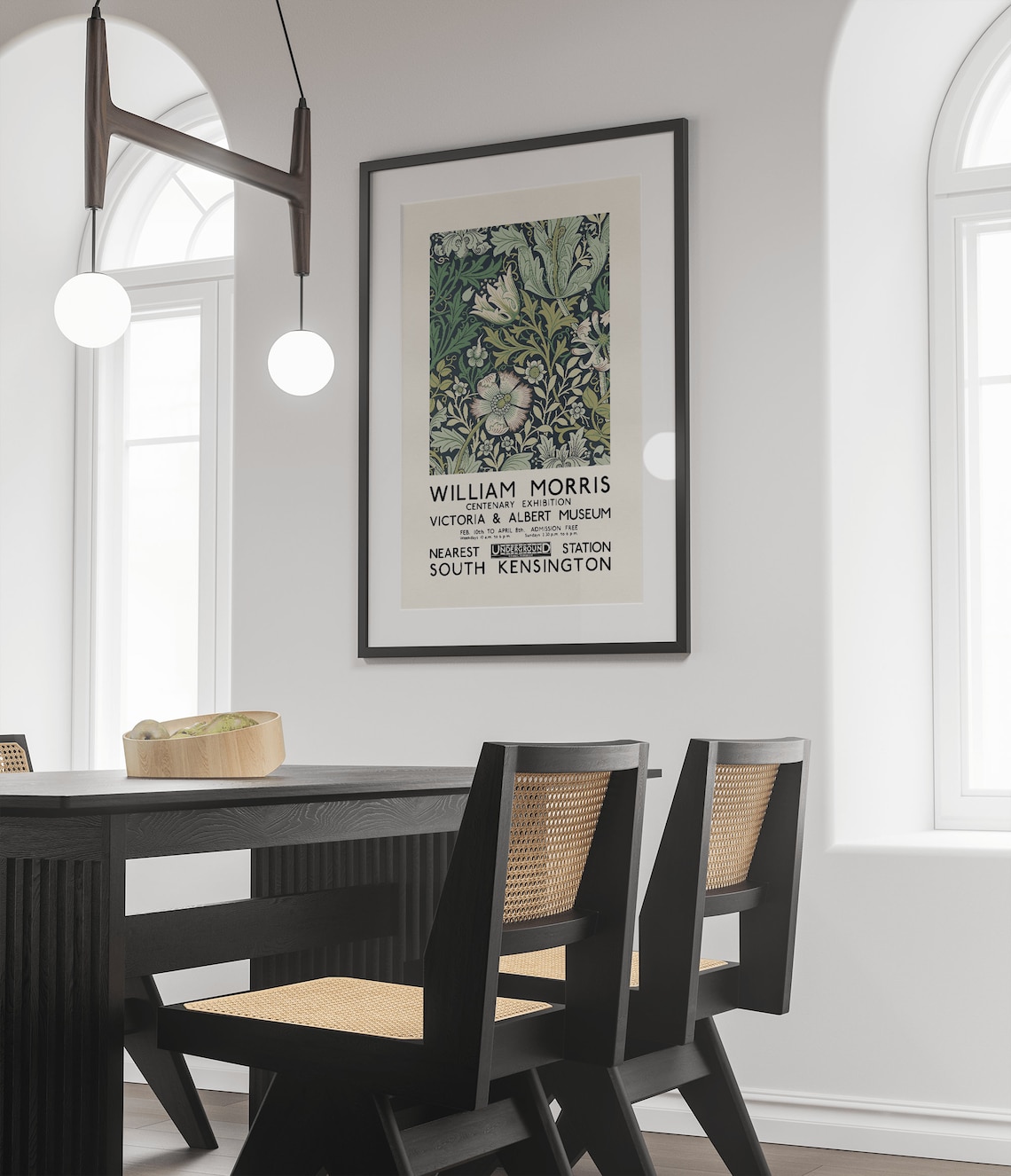 William Morris Exhibition Poster, Art Nouveau Wall Art Print - Image 3