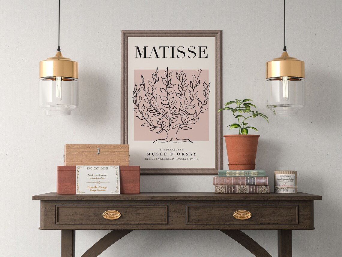 Henri Matisse Plane Tree Vintage Line Art Poster - Image 4