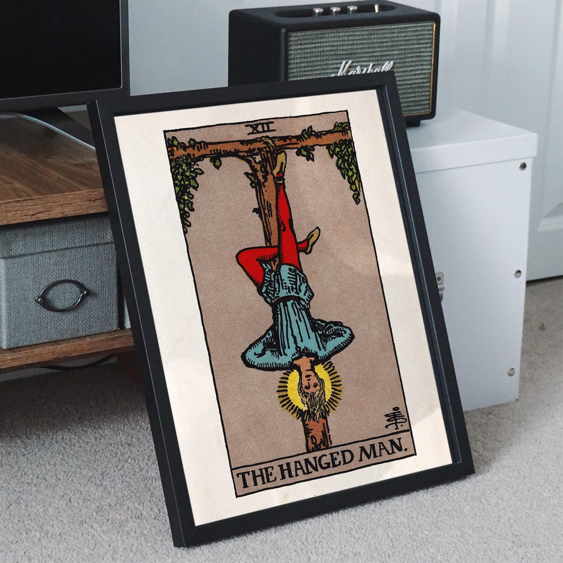 The Hanged Man Tarot Card Rider Waite Smith Vintage Occult Poster - Image 4