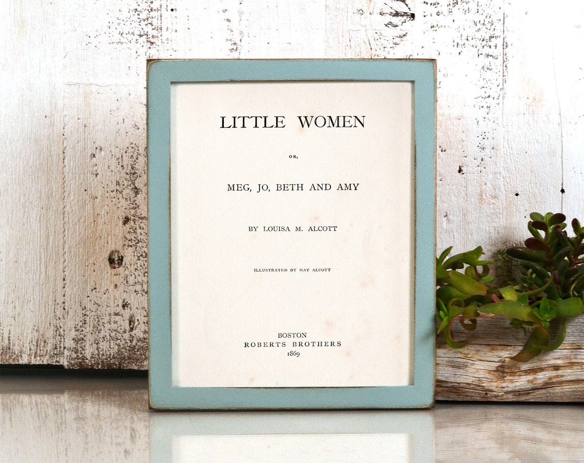 Louisa May Alcott Little Women 1869 First Edition Title Page Art Print - Image 4