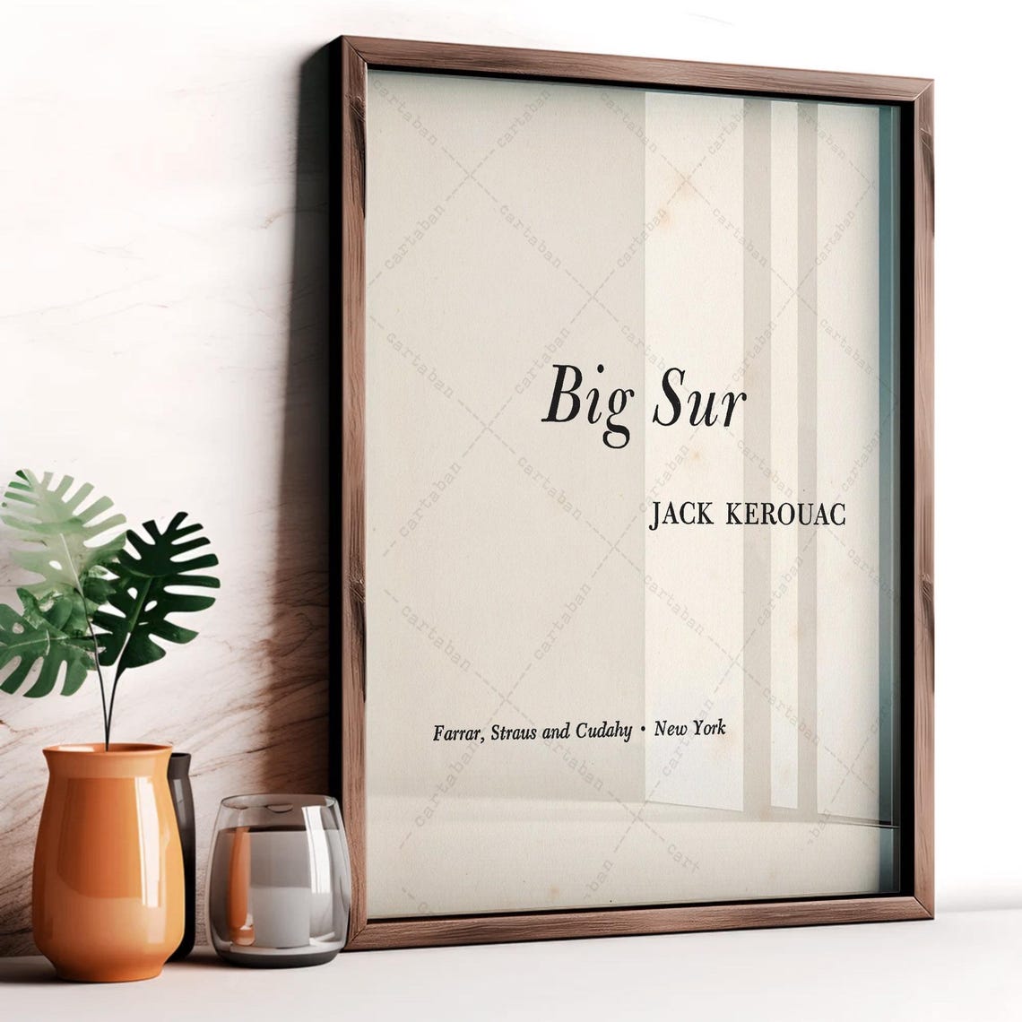 Jack Kerouac Big Sur Novel Title Page Vintage Literary Art Poster - Image 2