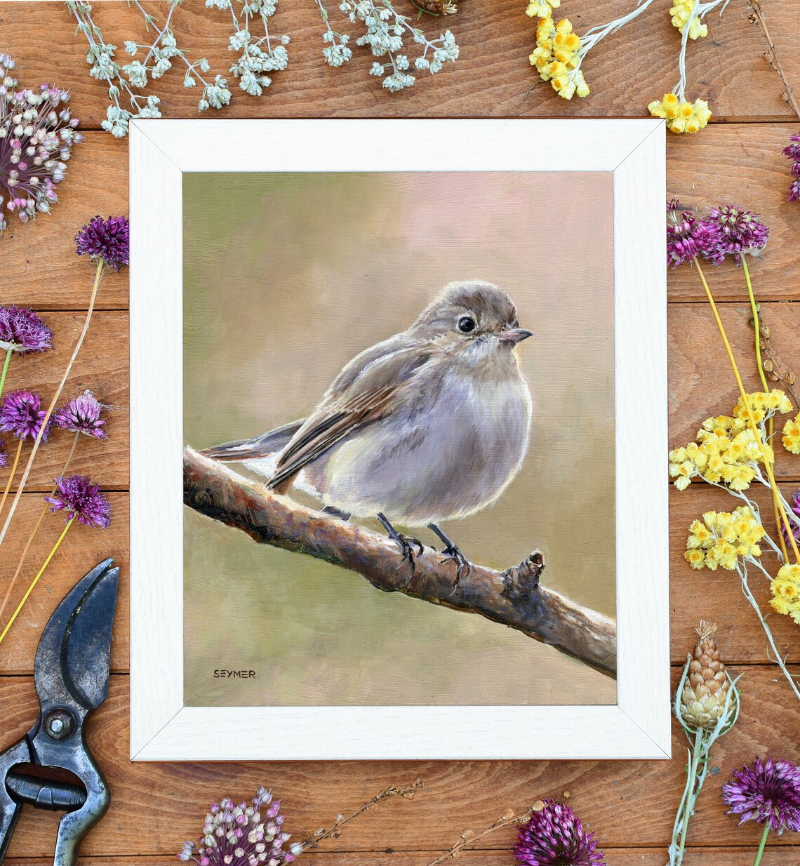 Vintage Bird Oil Painting, Farmhouse Wall Art Print - Image 4