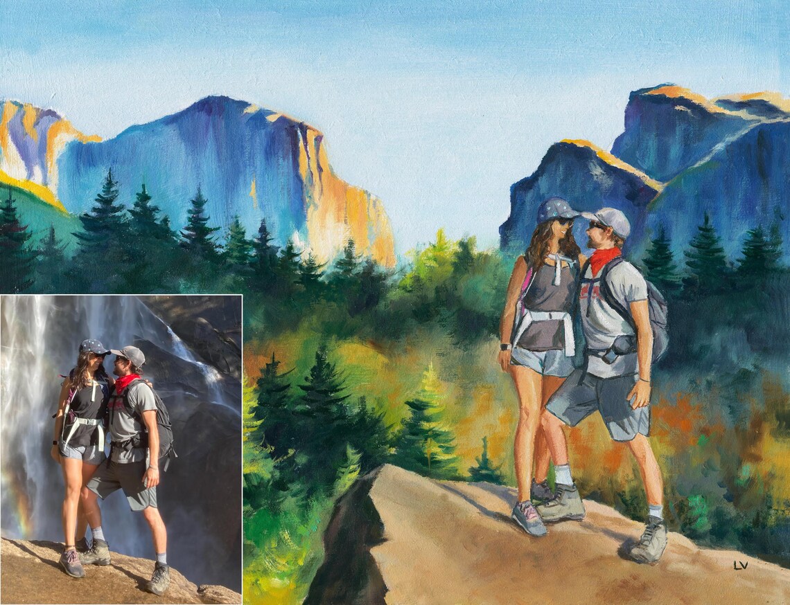 Personalized Couple Portrait From Photo, Oil Painting - Image 4