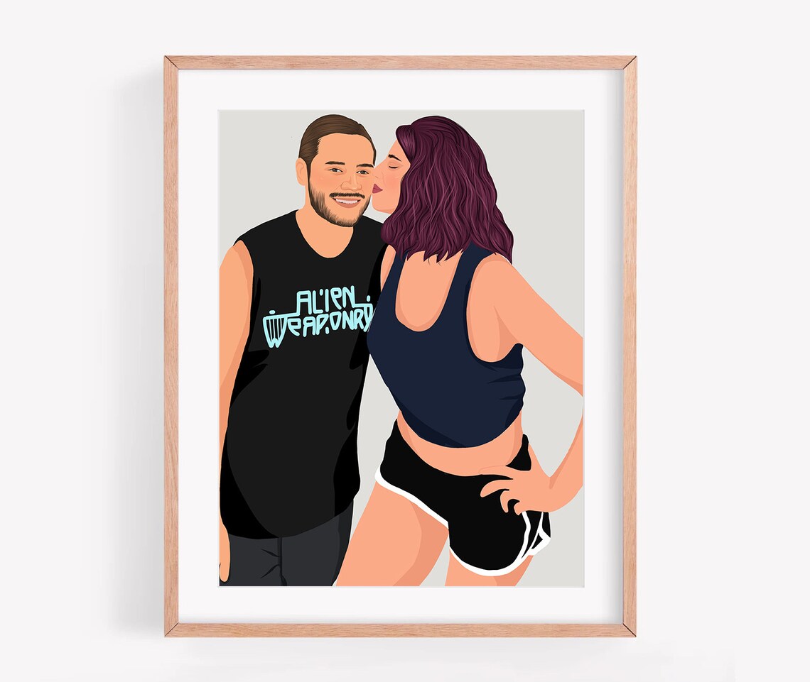 Minimalist Portrait For Her, Personalized Gift - Image 2