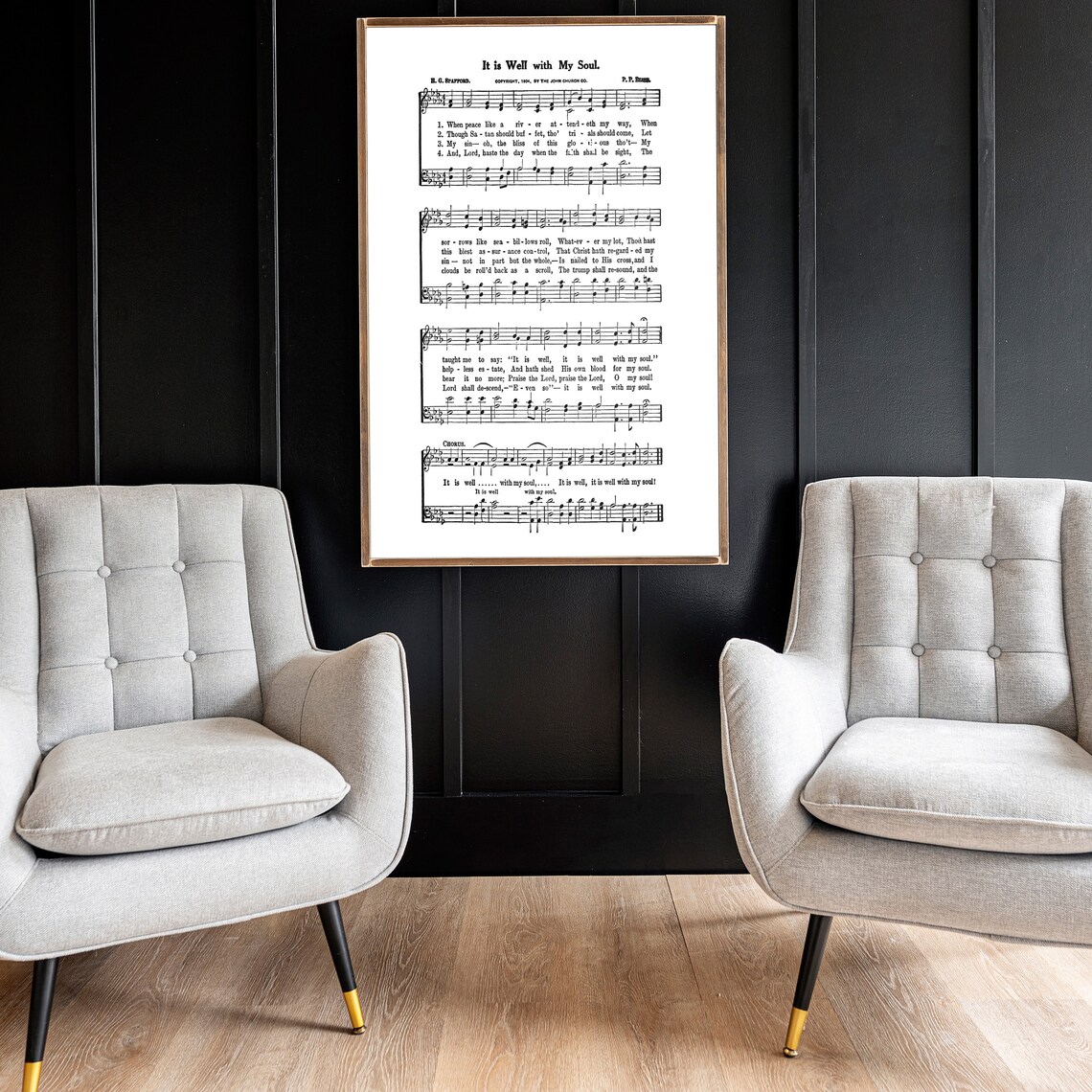It Is Well With My Soul Hymn Wall Art Print - Image 2