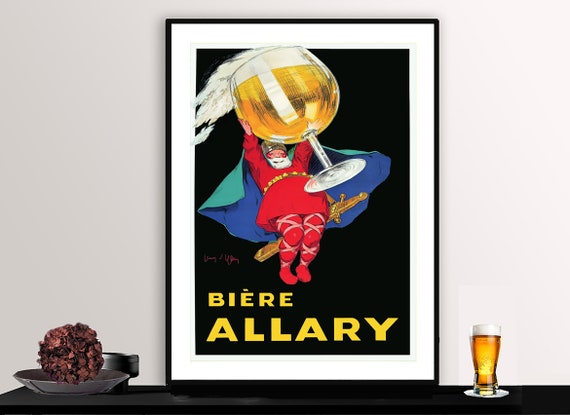 Biere Allary Vintage Fooddrink Poster By Jean Dylen Poster Paper Or Print Gift Idea