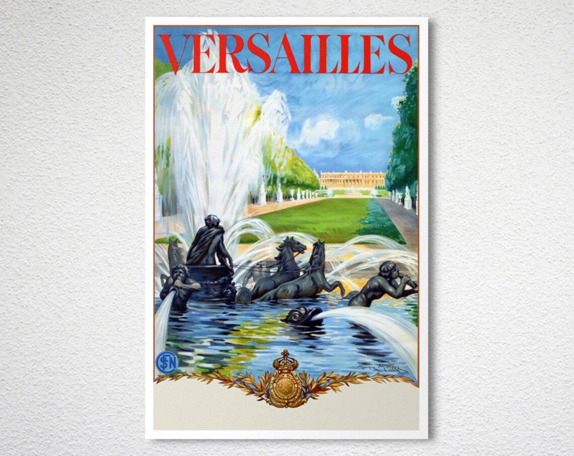 Versailles Vintage Travel Poster, France Wall Art Print - Image 2