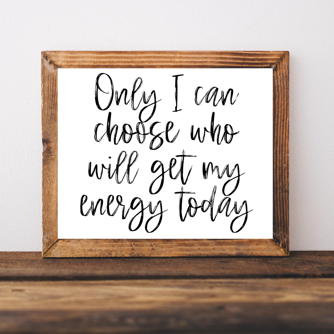 Positive Affirmations Typography Quotes Art Print