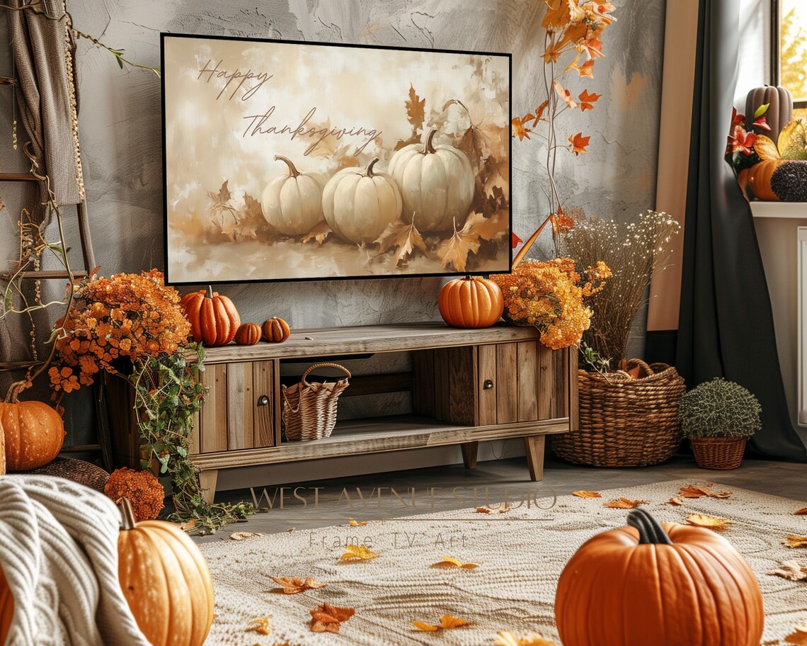 Thanksgiving Textured Art, Fall Wall Art Print - Image 2