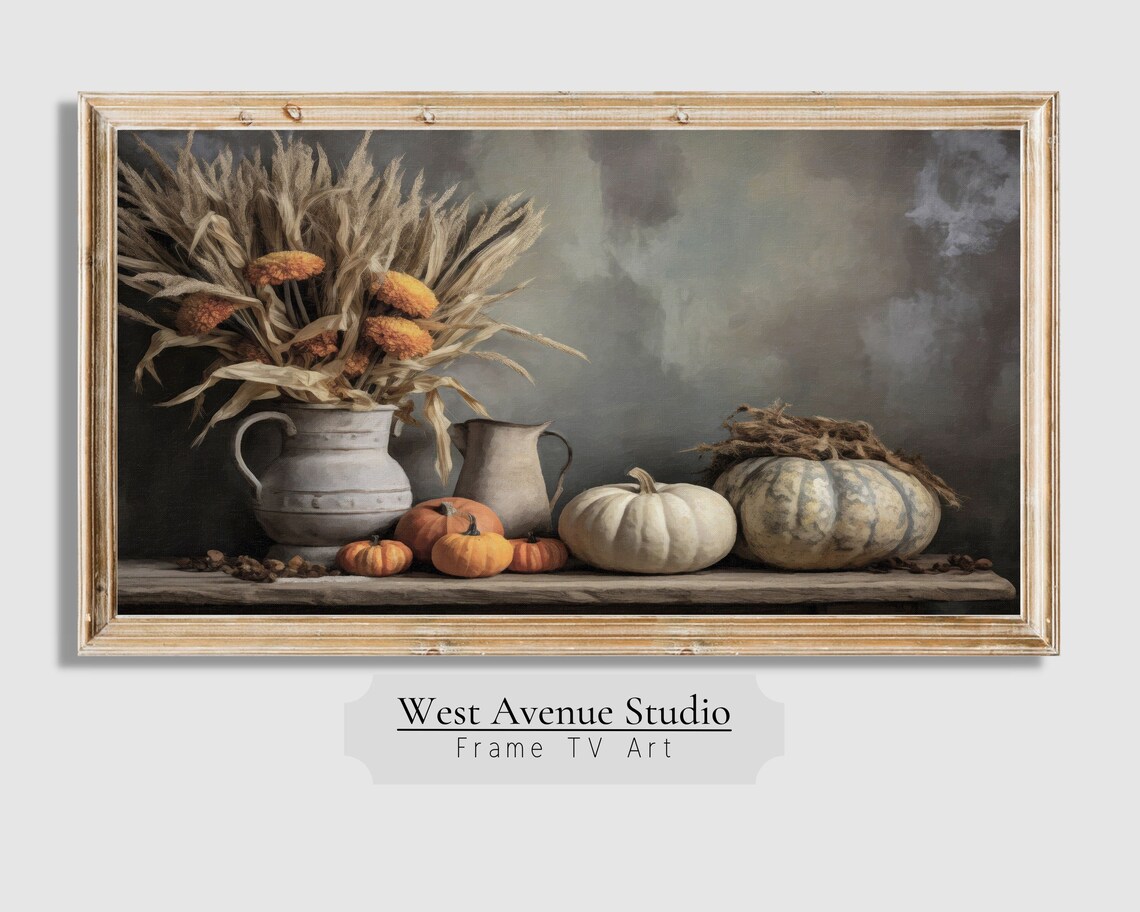 Fall Wheat Field Farmhouse Art, Autumn Decor - Image 3