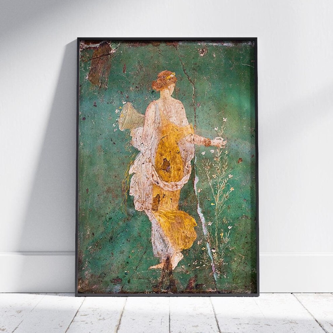 Ancient Roman Goddess Antique Oil Painting Art Print