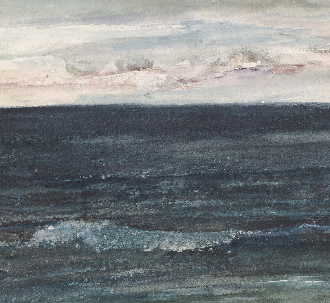 Jersey Coast Vintage Coastal Seascape Art Print - Image 2