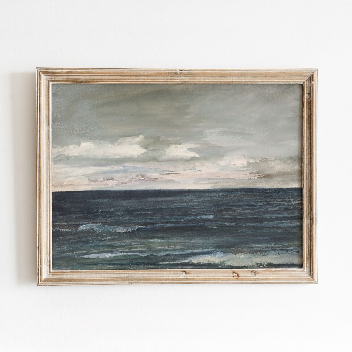 Jersey Coast Vintage Coastal Seascape Art Print
