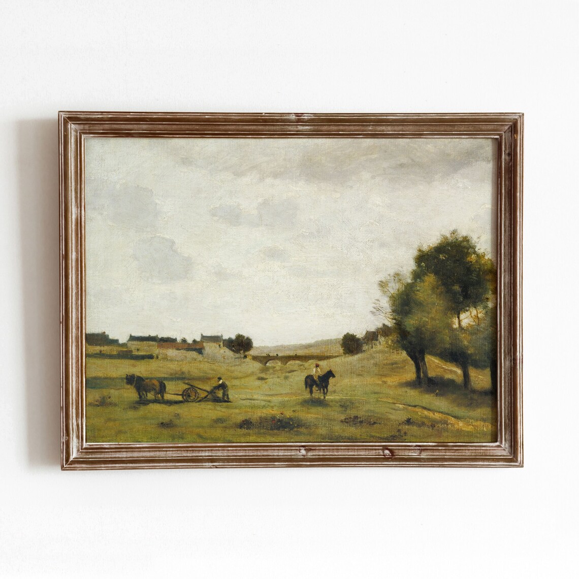 Farming The Fields Vintage Farmhouse Art Print