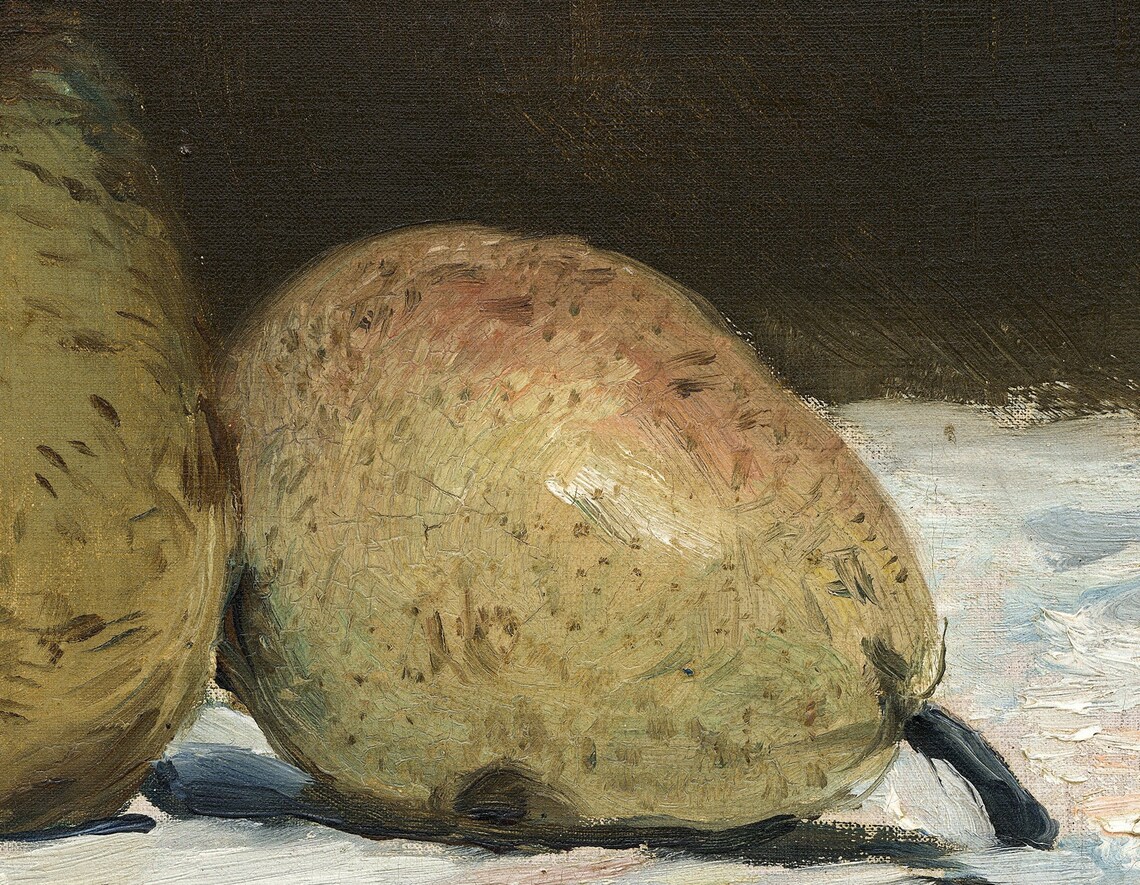 Pair Of Pears Vintage Still Life Art Print - Image 2