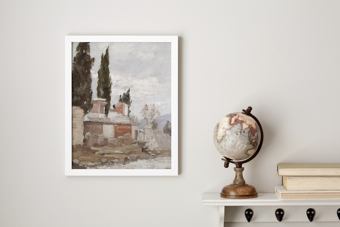 Southern Austria Vintage European Lane Travel Poster - Image 2
