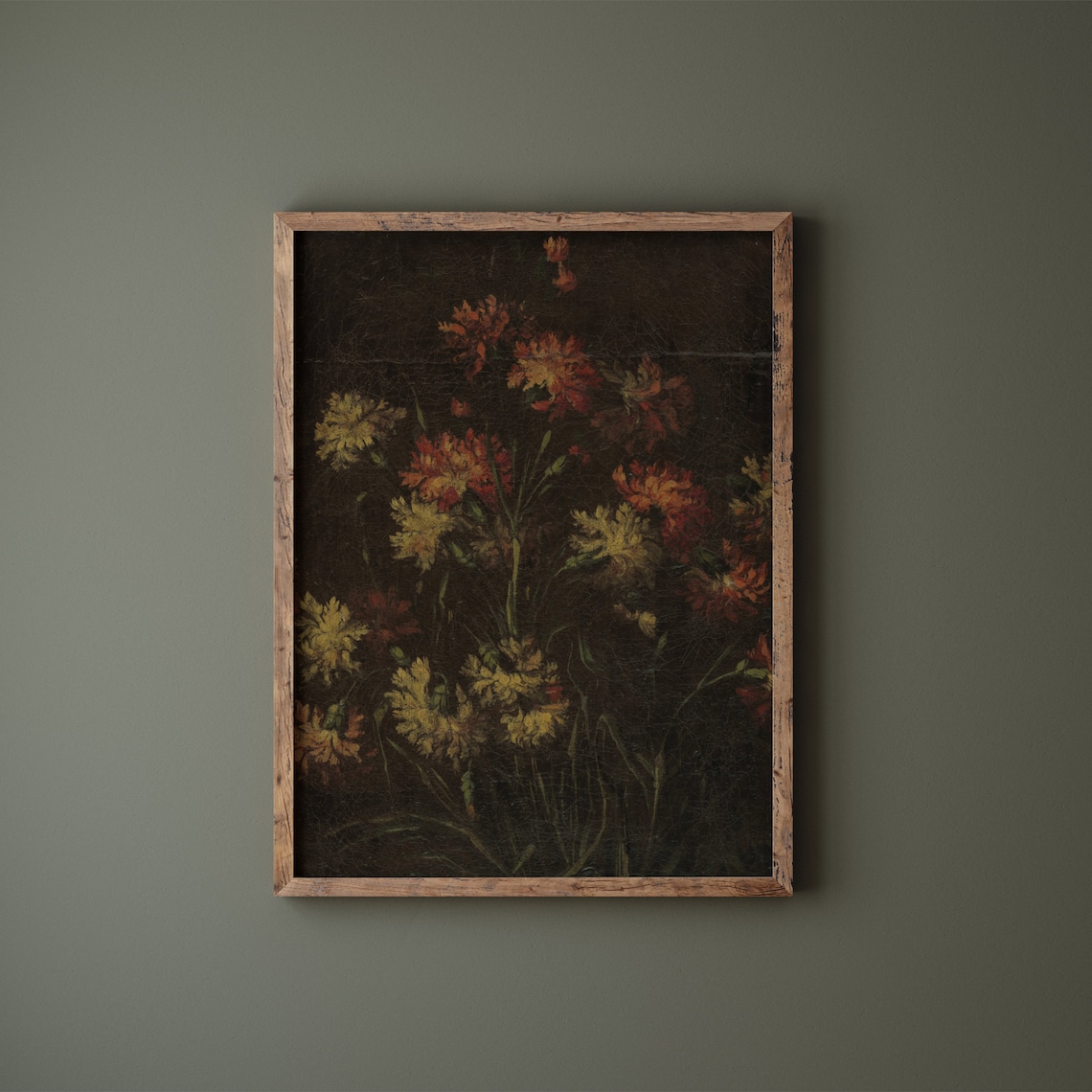 Antique Flowers Vintage Floral Art Print - Image 2