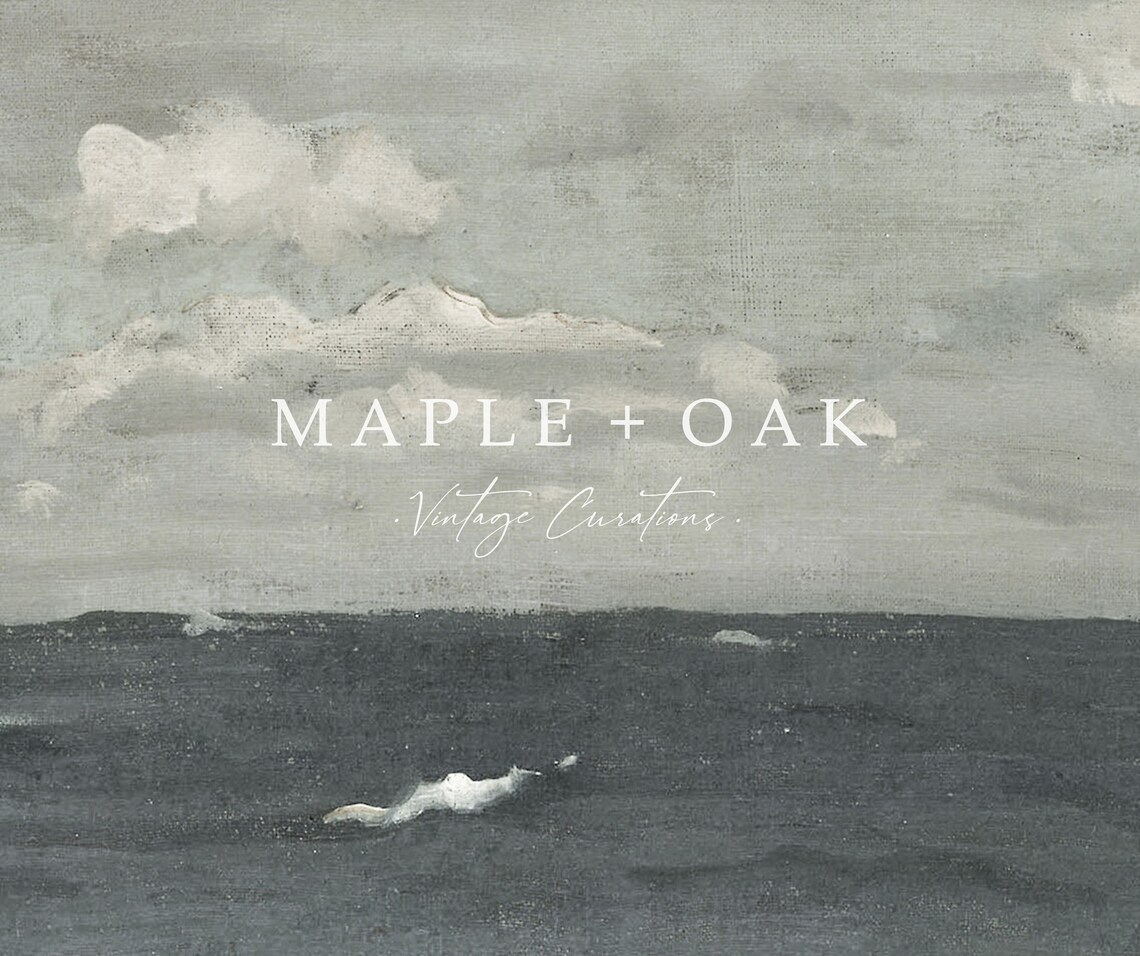 Deep Sea Vintage Ocean Art Print, Dark Seascape - Image 2