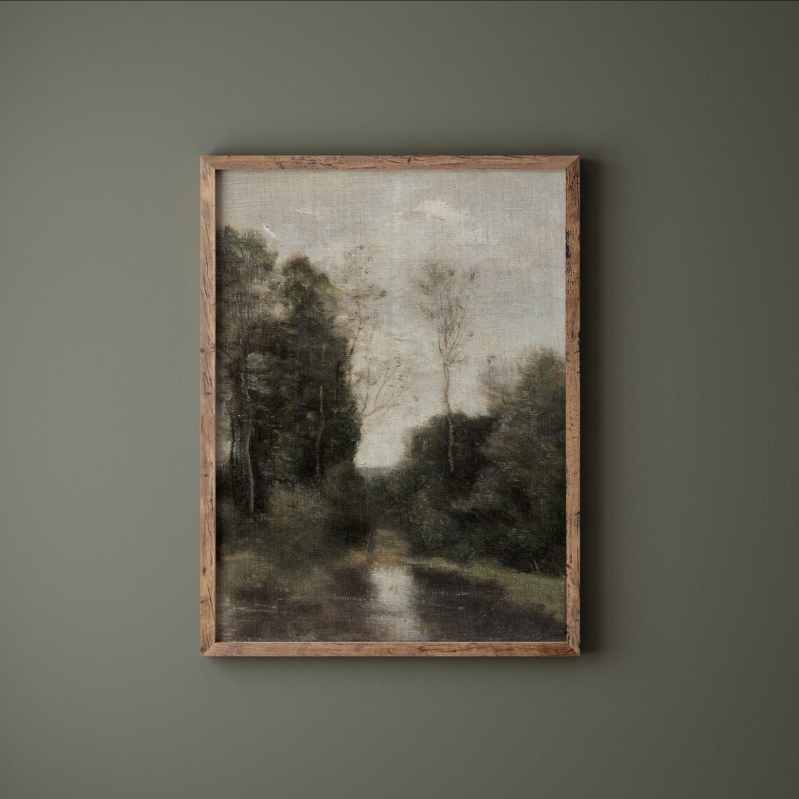 The Marshes Of Cuincy Vintage Landscape Art Print - Image 3