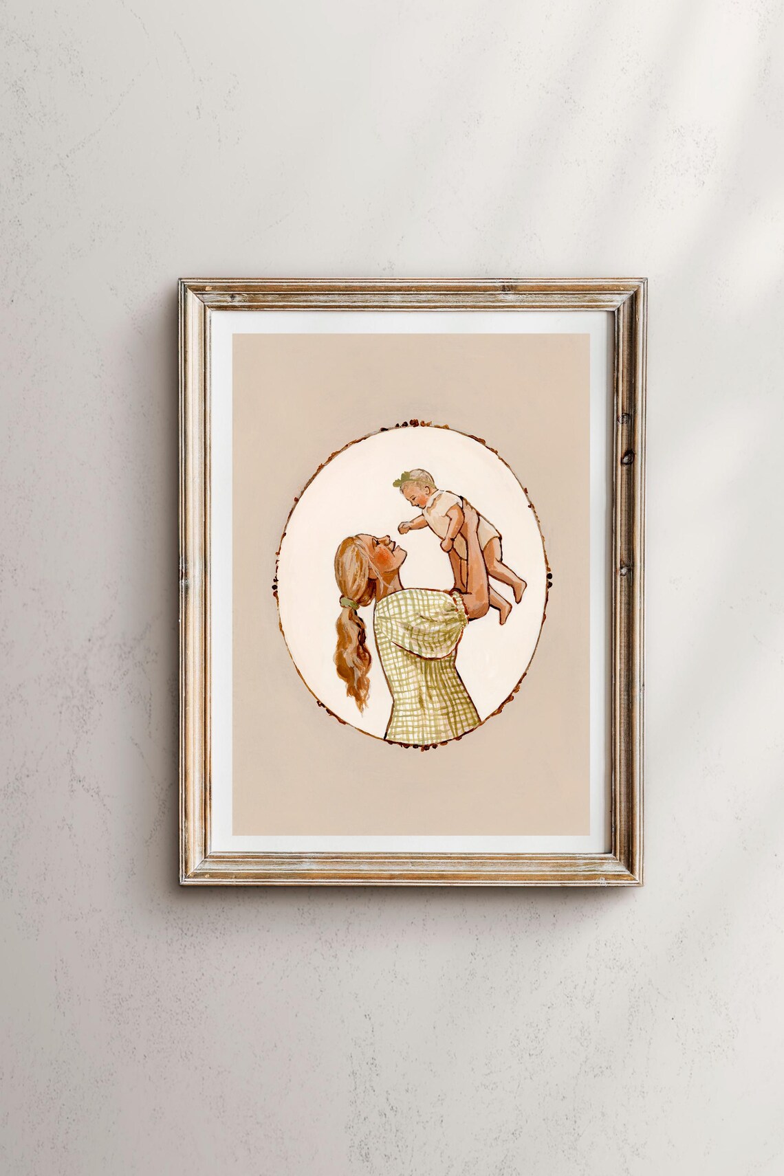 You Are My Sunshine Mother Lifting Child, Art Print - Image 2