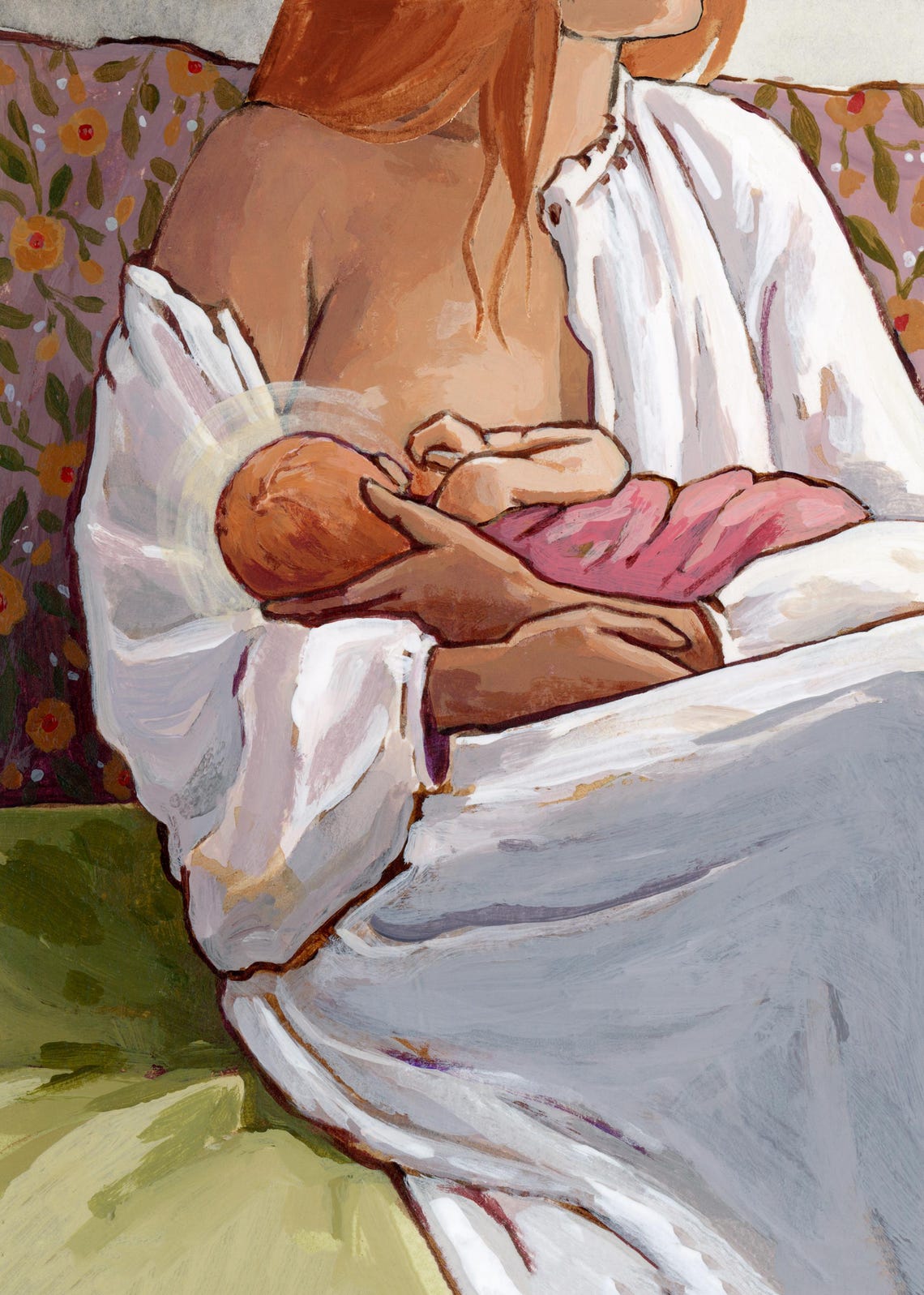 Bonded Breastfeeding - Motherhood Art - Image 2
