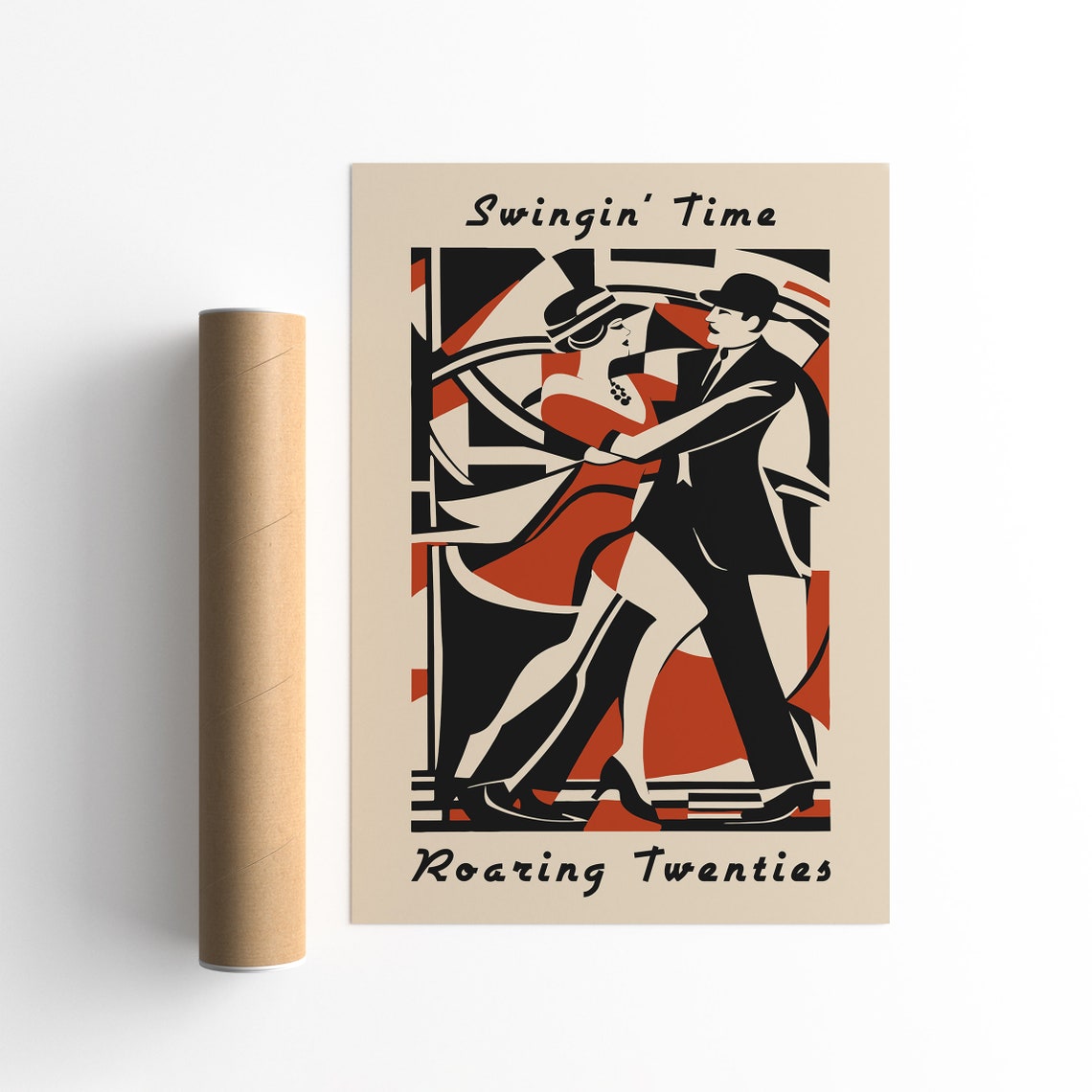 Swingin' Time Roaring Twenties Dancing Couple Art Deco Poster - Image 5