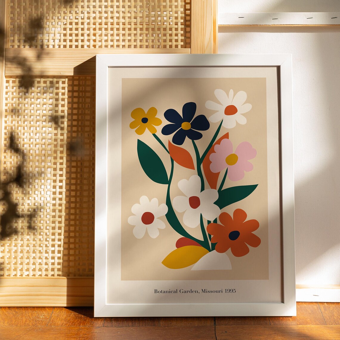 Botanical Garden Missouri 1995 Colorful Floral Bouquet Poster - Image 5