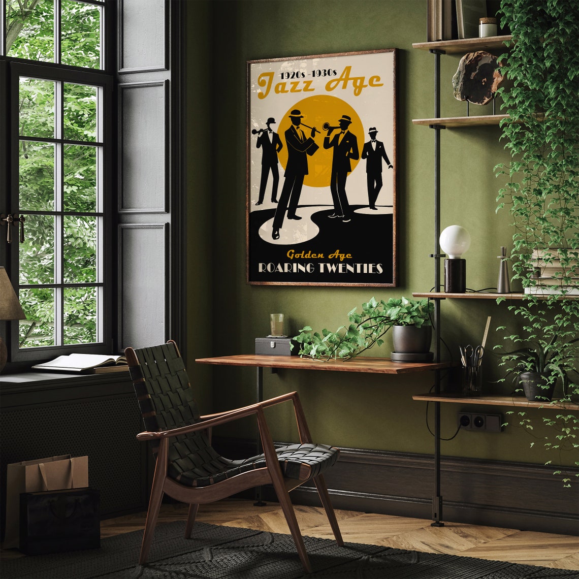 Jazz Age 1920s Golden Age Roaring Twenties Jazz Music Poster - Image 5