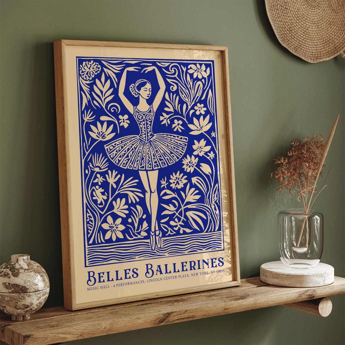 Belles Ballerines Lincoln Center Floral Dancer Vintage Poster - Image 6