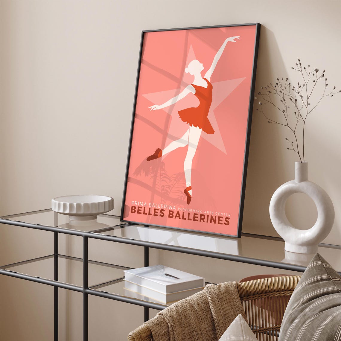 Prima Ballerina Belles Ballerines Coral Dancer Performing Poster - Image 5
