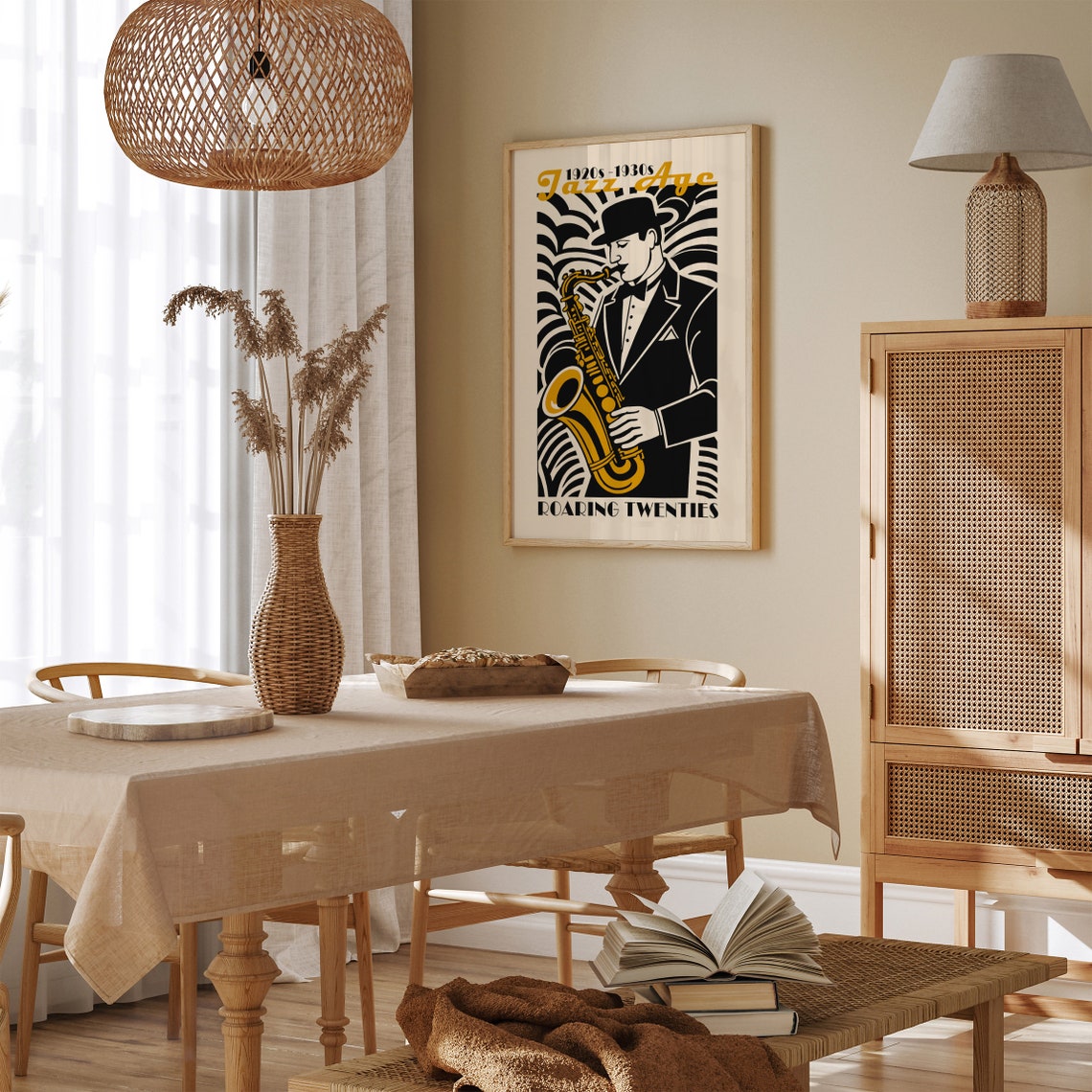 Jazz Age 1920s 1930s Saxophone Player Roaring Twenties Poster - Image 2